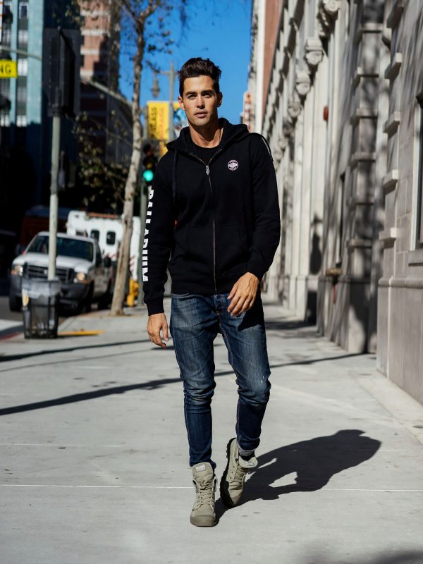 102419-008 | CORE LOGO ZIP UP HOODY PS | BLACK - Image 3