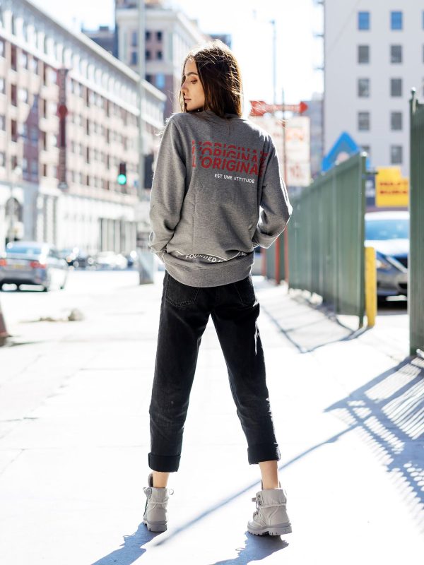 172415-004 | PALLADIUM FRANCE CREW BP | DARK HEATHER GREY - Image 3