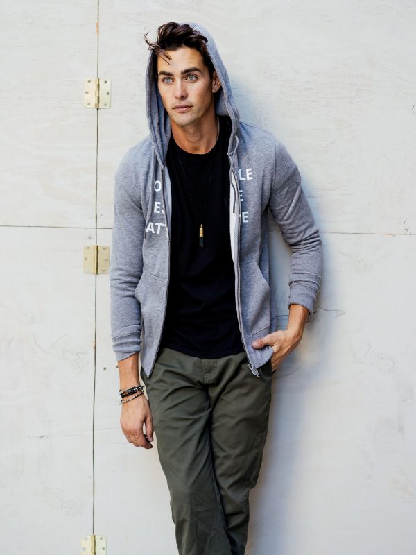 192419-004 | ORIGINALE ATTITUDE ZIP UP HOODY | DARK HEATHER GREY - Image 5