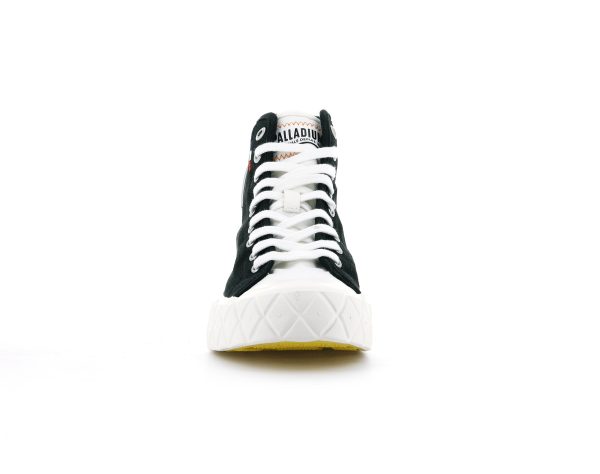 77015-030-M | PALLA ACE CANVAS MID | BLACK/MASHMALLLOW - Image 3