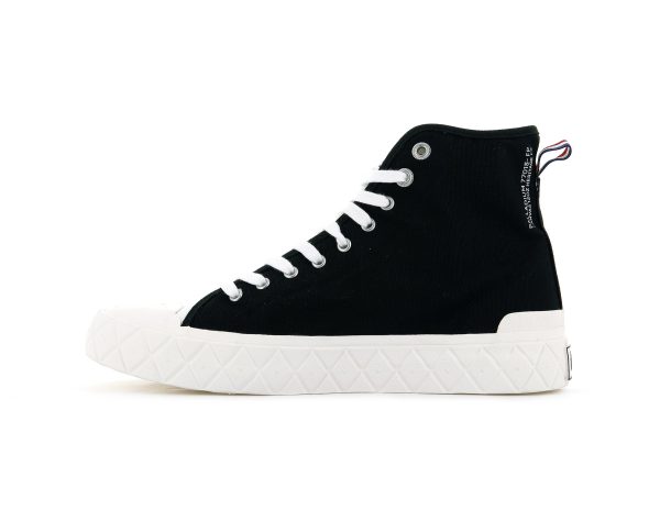 77015-030-M | PALLA ACE CANVAS MID | BLACK/MASHMALLLOW - Image 4