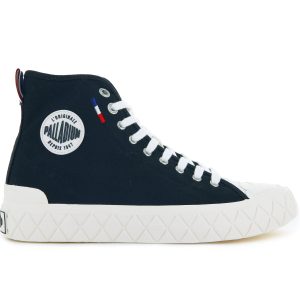 77015-030-M | PALLA ACE CANVAS MID | BLACK/MASHMALLLOW