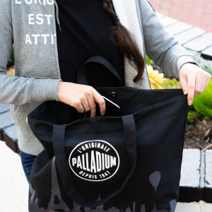 BG056-006 | PARIS TOTE | BLACK/GRAY