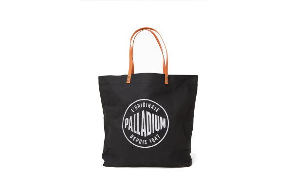 BG587-008 | ROUND LOGO TOTE BAG | BLACK - Image 6