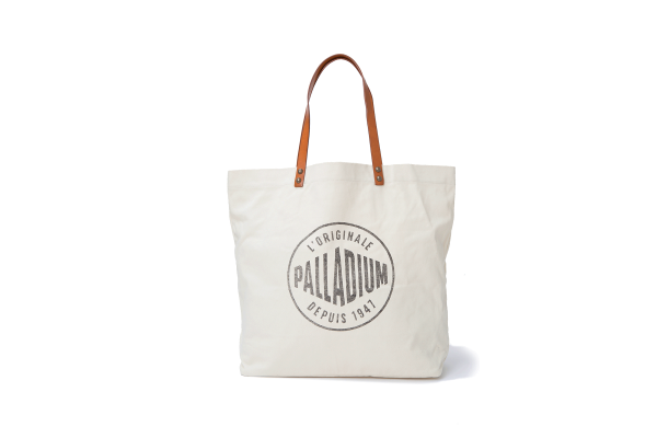 BG587-240 | ROUND LOGO TOTE BAG | IVORY - Image 6
